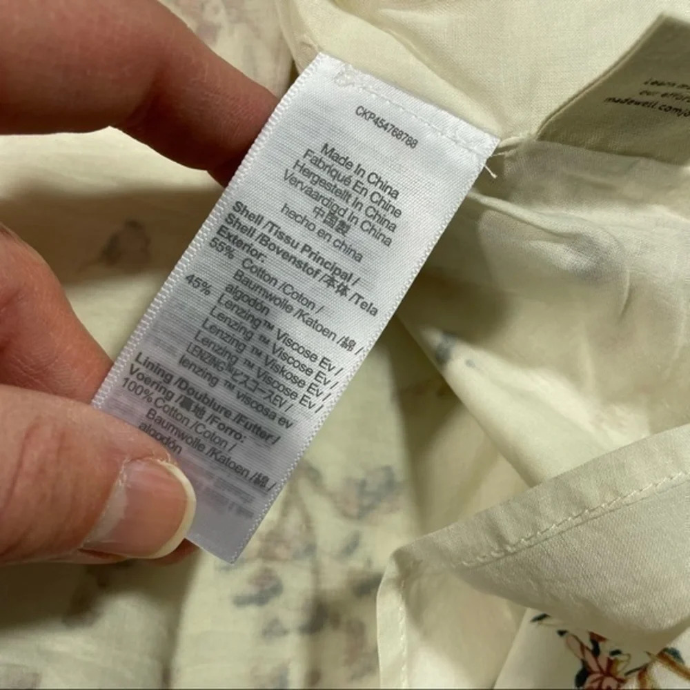 Madewell Ruffle Button-Front Trapeze Dress - Picture 7 of 9